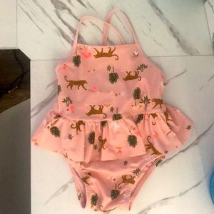 Baby Cheetah Pink Bathing Suit